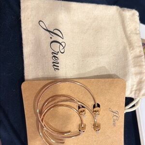J. Crew Gold Hoop Earrings